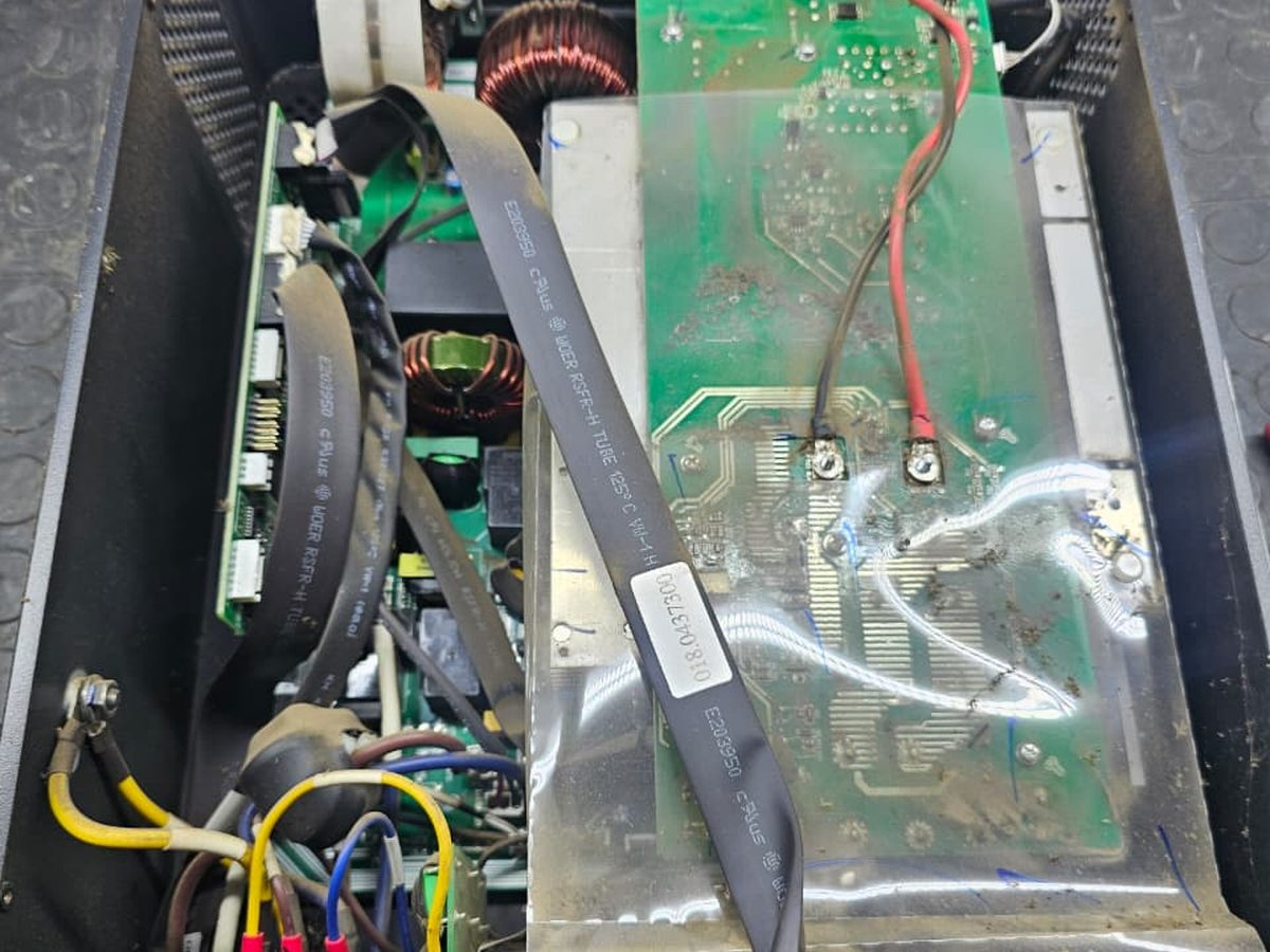 Inverter opened for repair