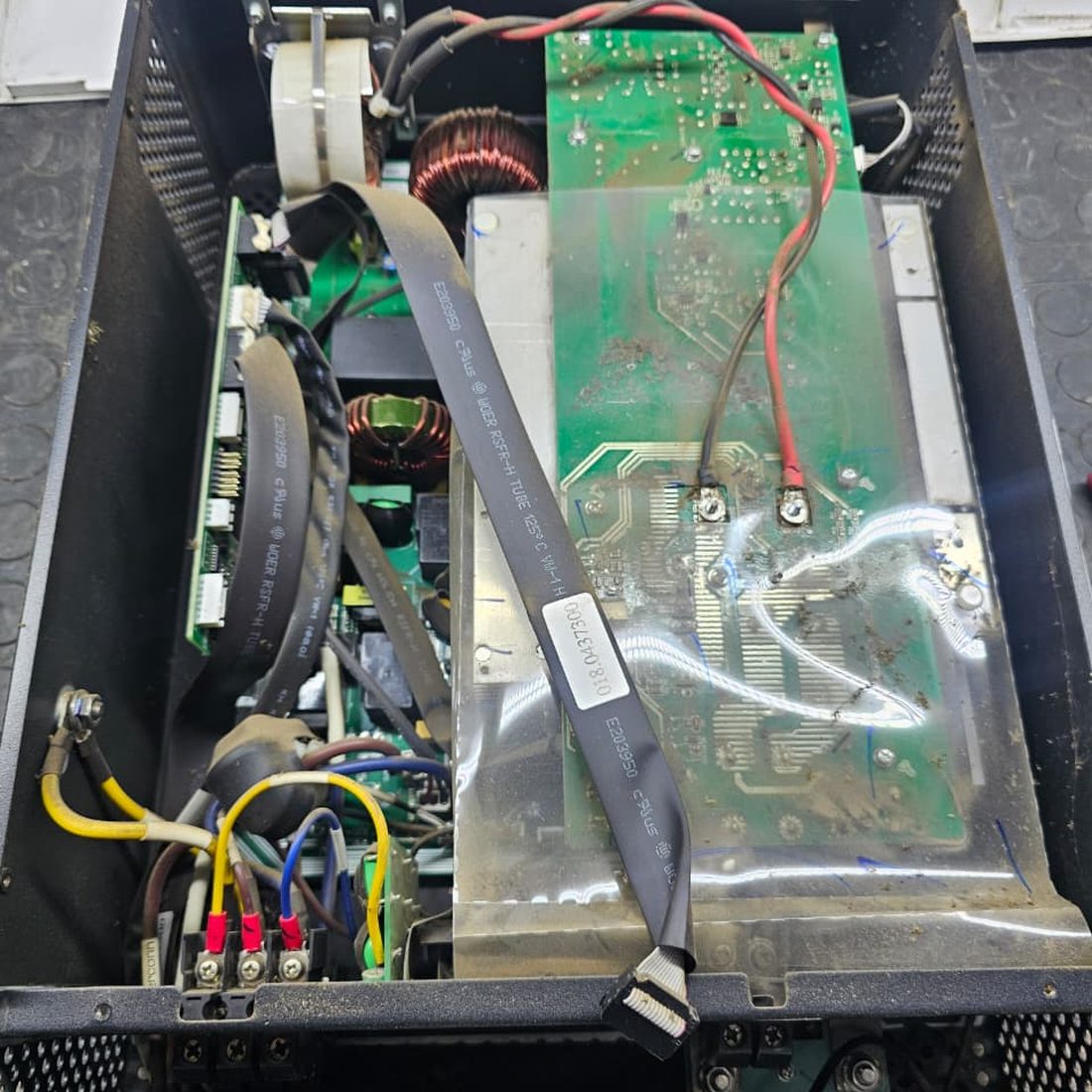 Inverter under repair on the Megavolt bench